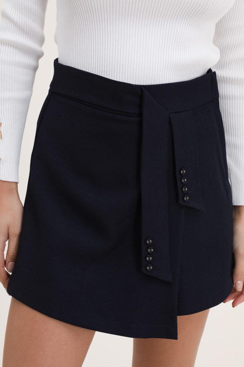 Anobel Copenhagen - Wool Skirt Shorts PC87B - Navy Nederdele 