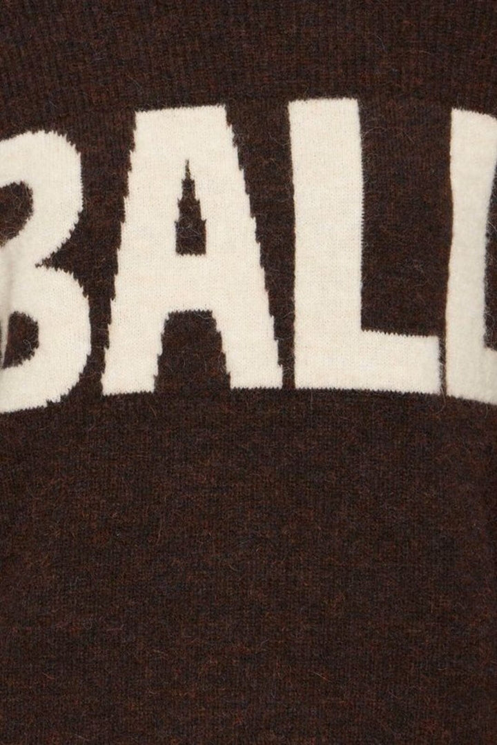 Ball - Bastacy Rib Logo Pullover 50405353 - 190915 - Coffee Bean