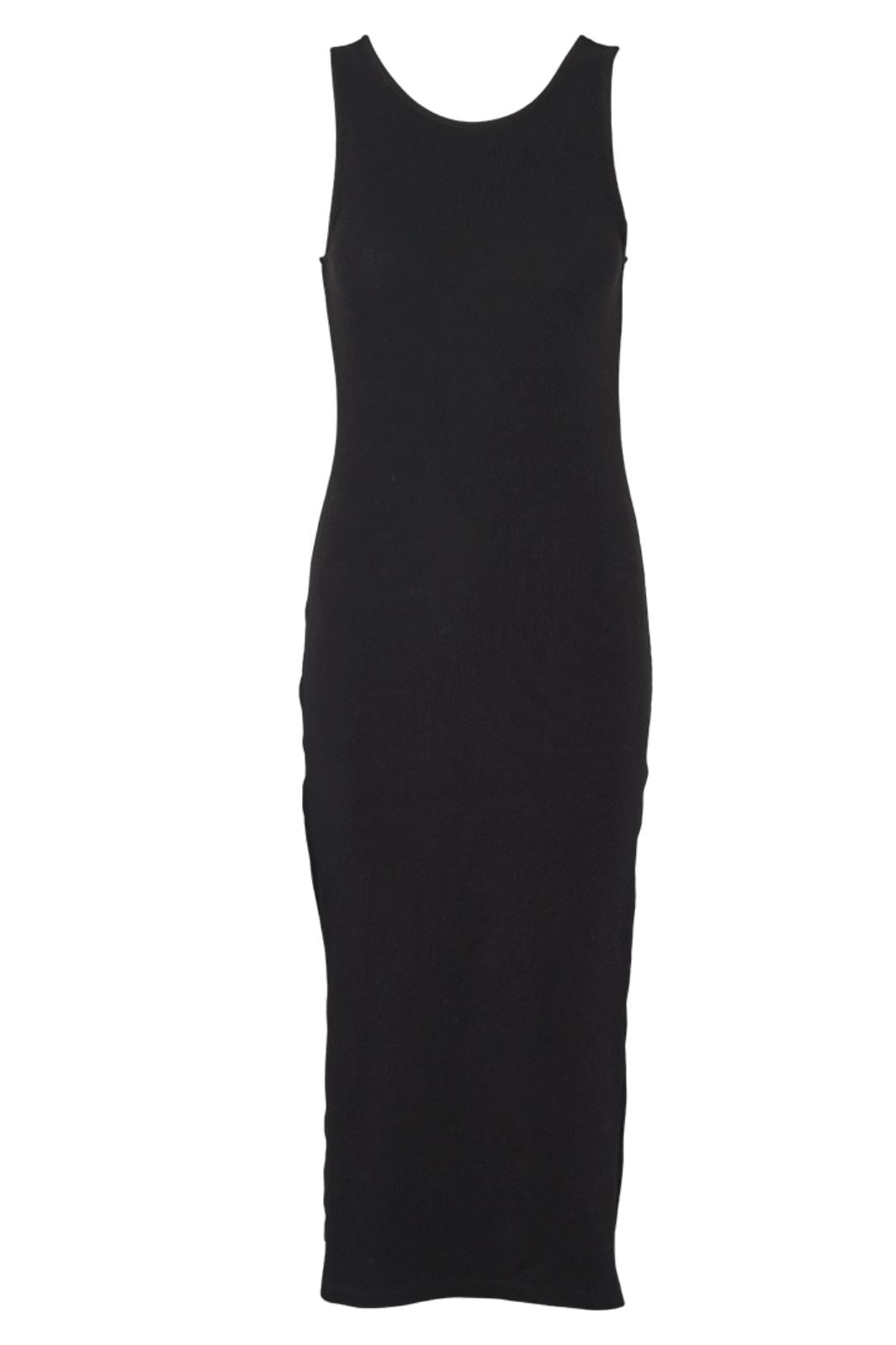 Basic Apparel - Ludmilla Openback Dress - 001 Black Kjoler 