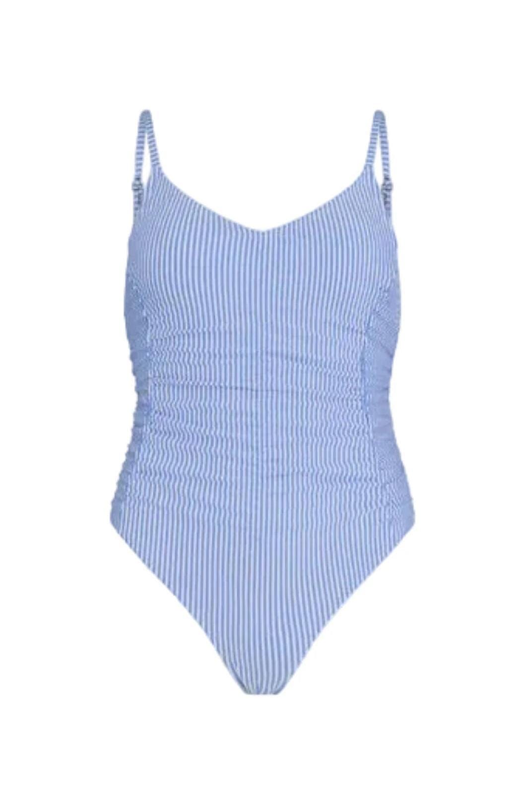 Beck Söndergaard - Striba Gathered Bea Swimsuit 1111700027 - 1187 - Provence Blue Badedragter 
