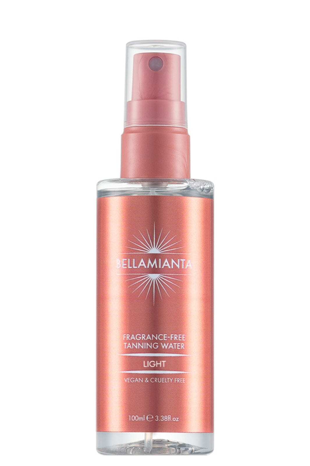 Bellamianta - Fragrance Free Tanning Water - Light Selvbruner 