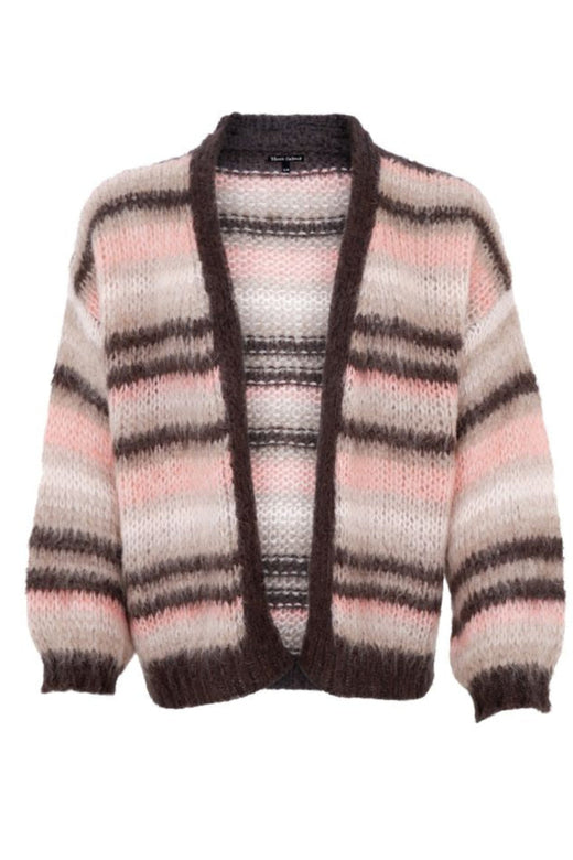 Black Colour - Bcalana Striped Cardigan 1269 - Soft Rose