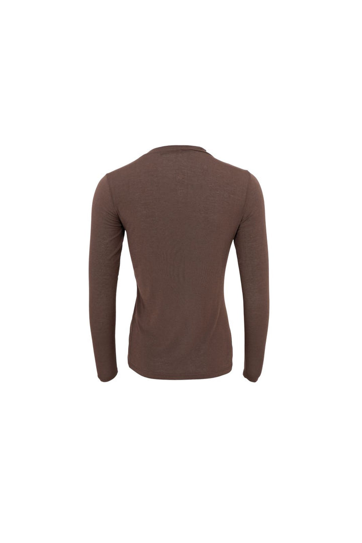 Black Colour - Bcalba Ls Tee 41260 - Shirts,Mesh & Basic Blouses - Black Solid