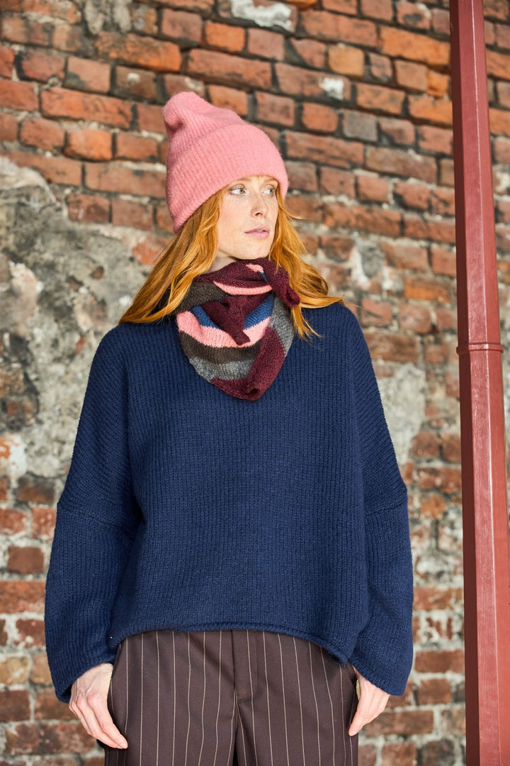 Black Colour - Bcalessia Knit Jumper 1191 - Navy
