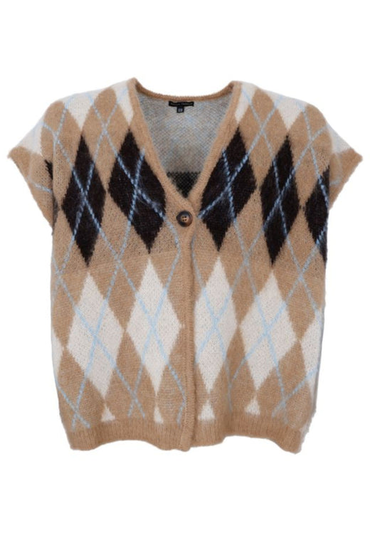 Black Colour - Bcalvina Knit Vest 41236 - Latte