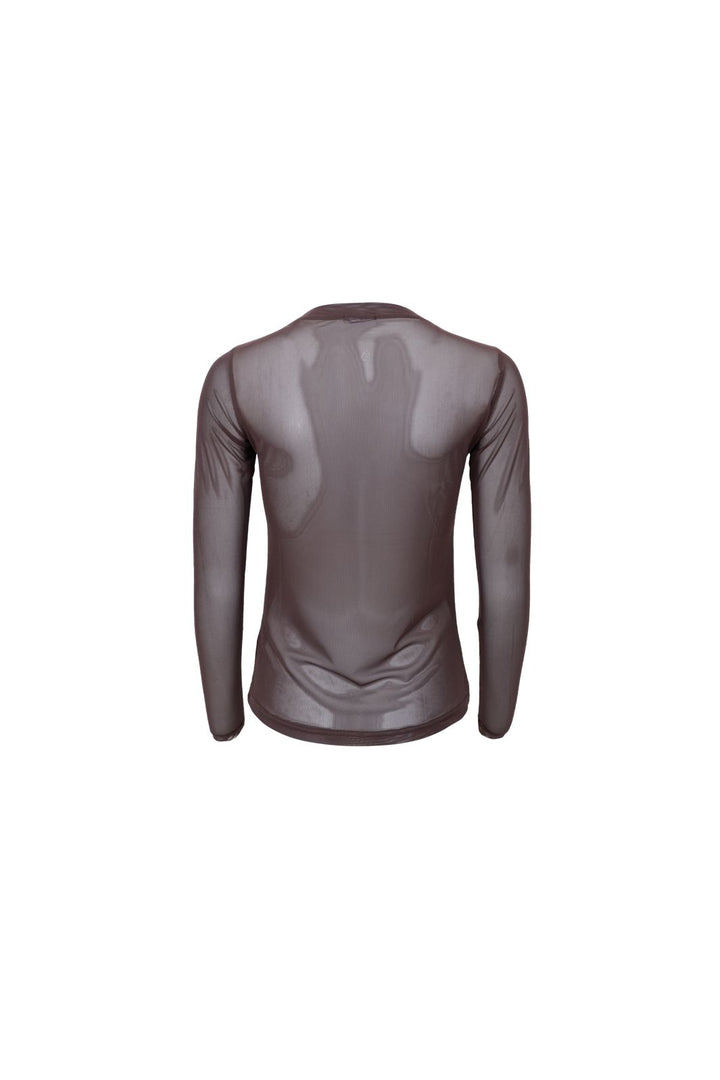 Black Colour - Bcannie Mesh Blouse 3846 - Shirts - Coffee