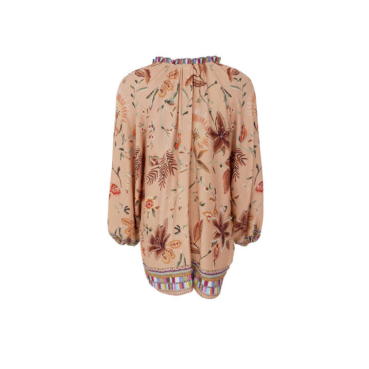 Black Colour - Bcart Crepe Blouse 41030 - Lt. Nougat Bluser 