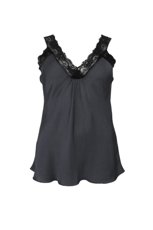 Black Colour - Bcbea Black Lace Top 41045 - Shirts - Dk. Grey Toppe 