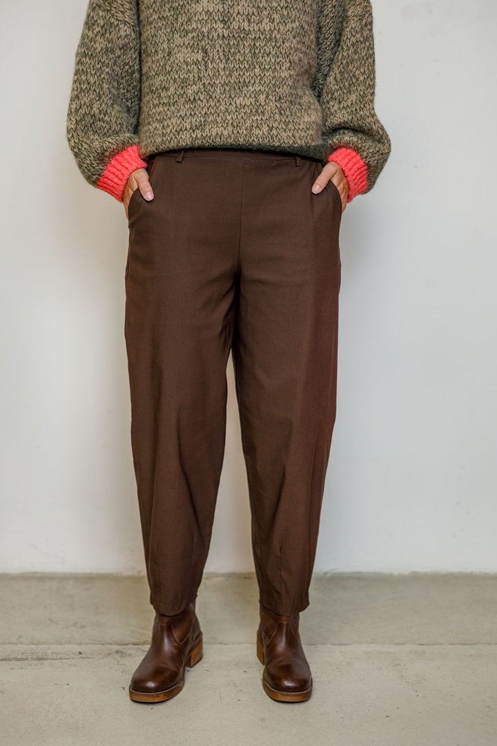 Black Colour - Bcbeverly Barrel Pant 41010 - Hazelnut Brown