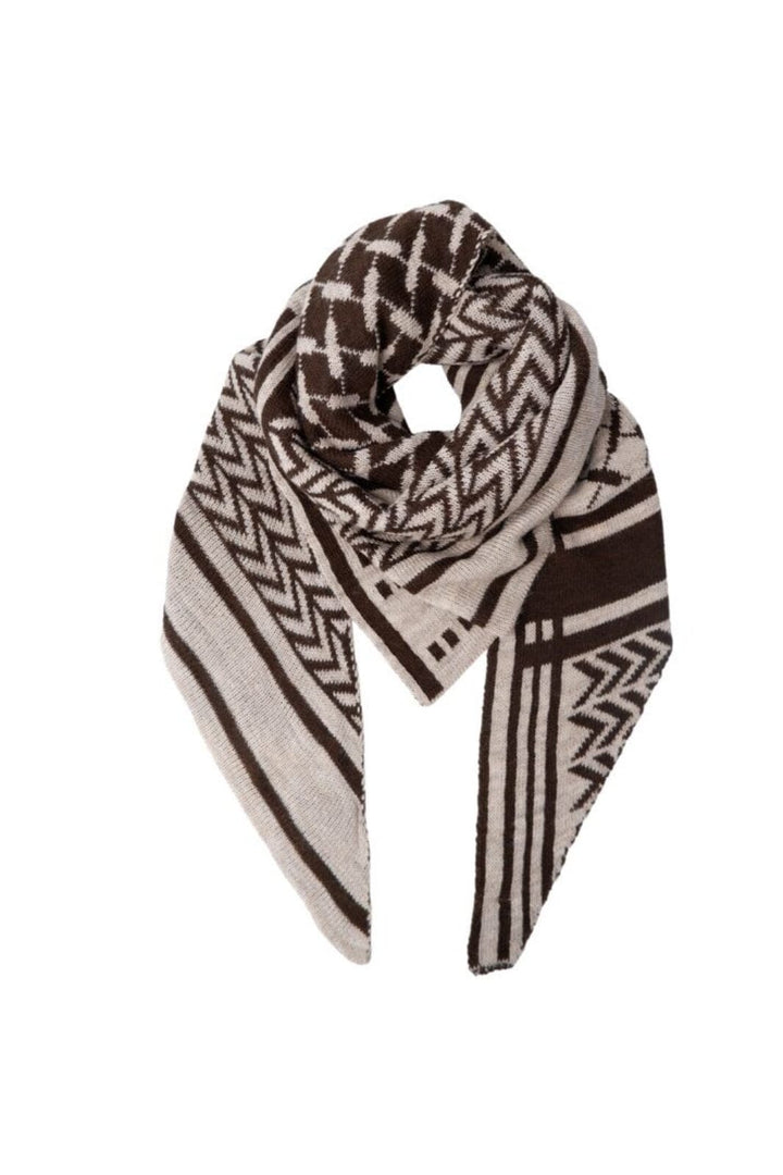 Black Colour - Bcbex Triangle Scarf 208279 - Mocca Tørklæder 