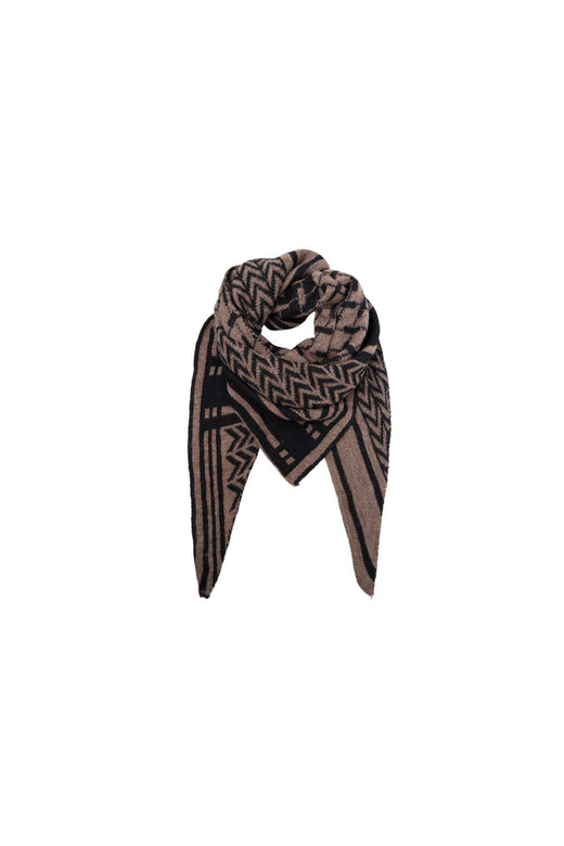 Black Colour - Bcbex Triangle Scarf 208279 - Black/Taupe