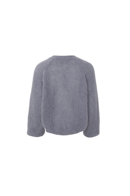 Black Colour - Bcbjoerk Cross Jumper 1265 - Grey Melange