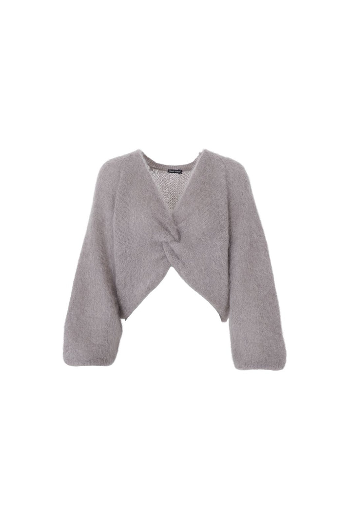 Black Colour - Bcbjoerk Cross Jumper 1265 - Taupe