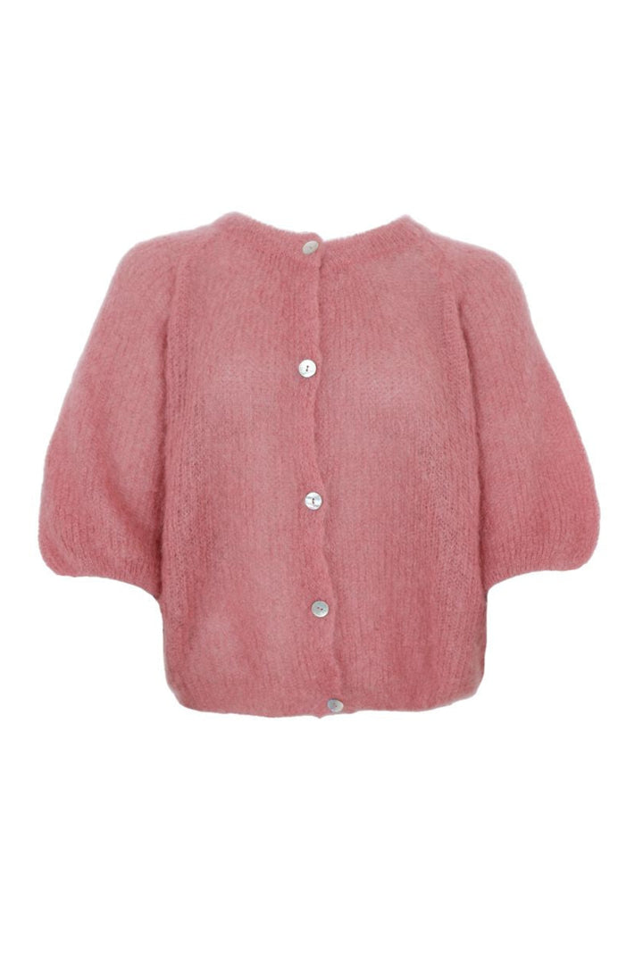 Black Colour - Bcbjoerk Patent Knit Cardigan 1251 - Warm Rose