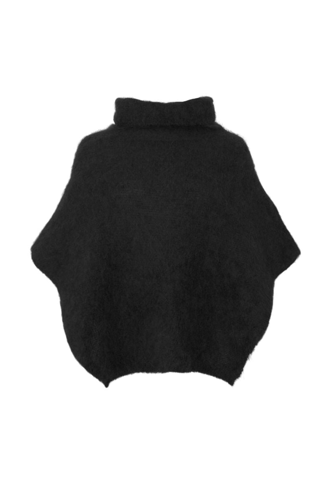 Black Colour - Bcbjoerk Roll Neck Poncho 1273 - Black