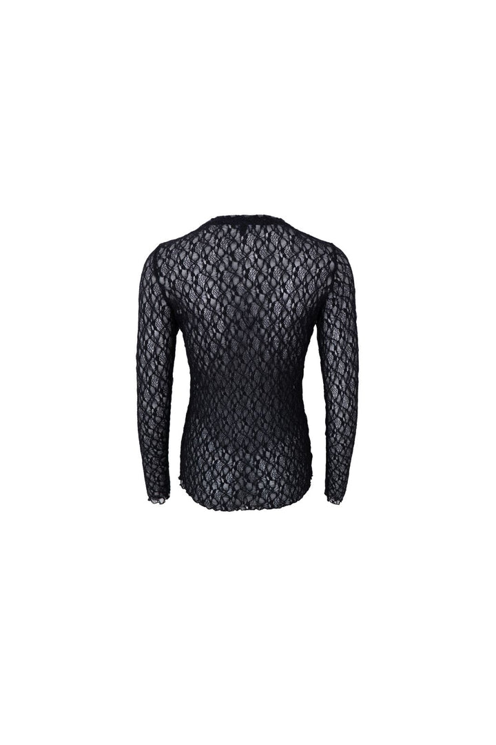 Black Colour - Bccecily Lace Blouse 41288 - Shirts - Navy