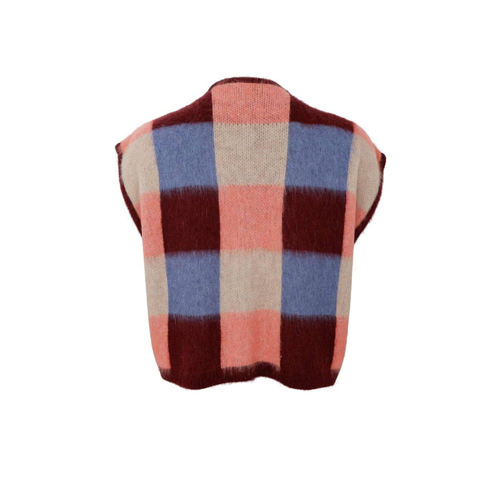 Black Colour - Bcchess Knit Vest 1213 - Berry Mix Strikbluser 