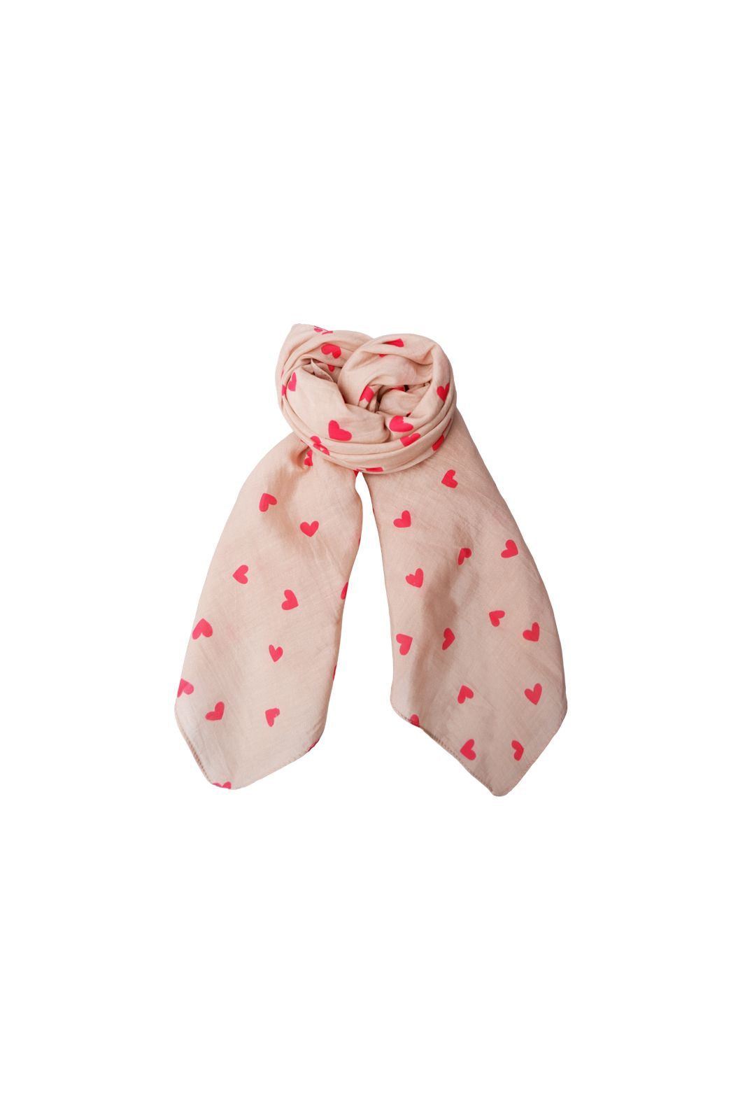 Black Colour - Bcclaudine Mini Scarf 3657 - Rose Heart