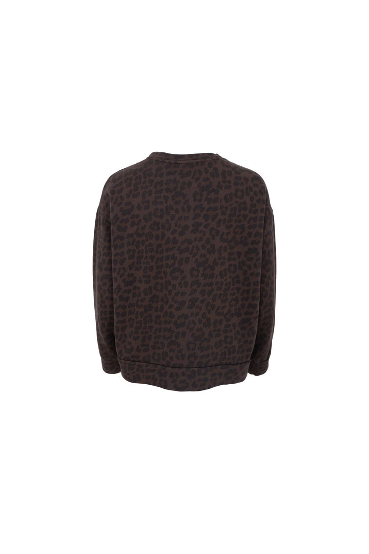 Black Colour - Bcdea Sweatshirt 41043 - Dark Leopard
