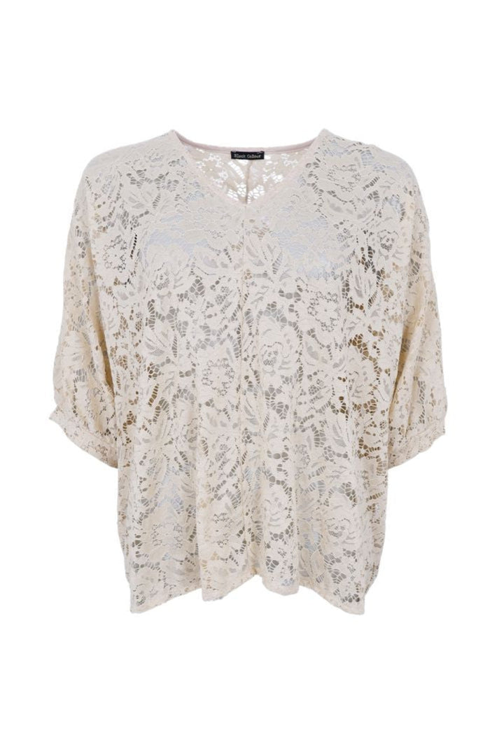 Black Colour - Bcdebbie Lace Blouse 41082 - Cream