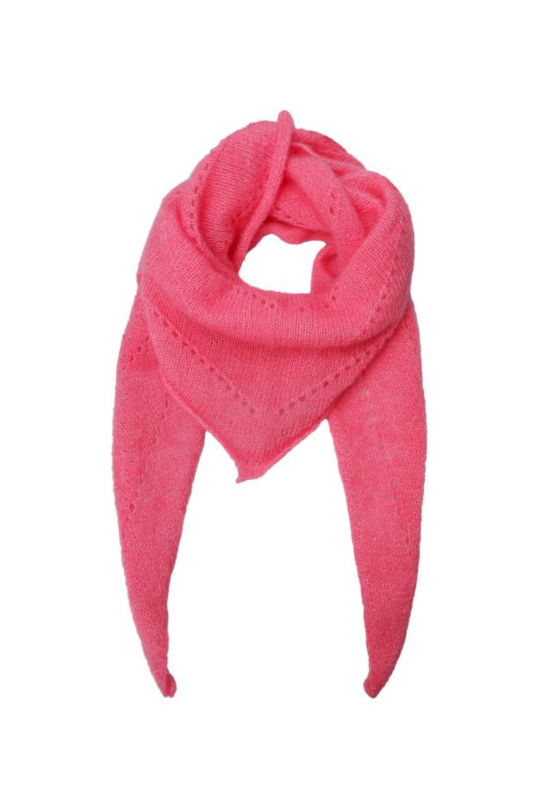Black Colour - Bcdell Knitted Mini Scarf 208327 - Raspberry