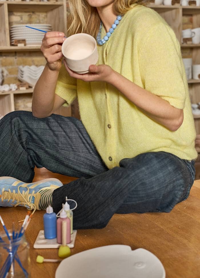 Black Colour - Bcdell Ss Cardigan 1253 - Lt. Yellow Cardigans 