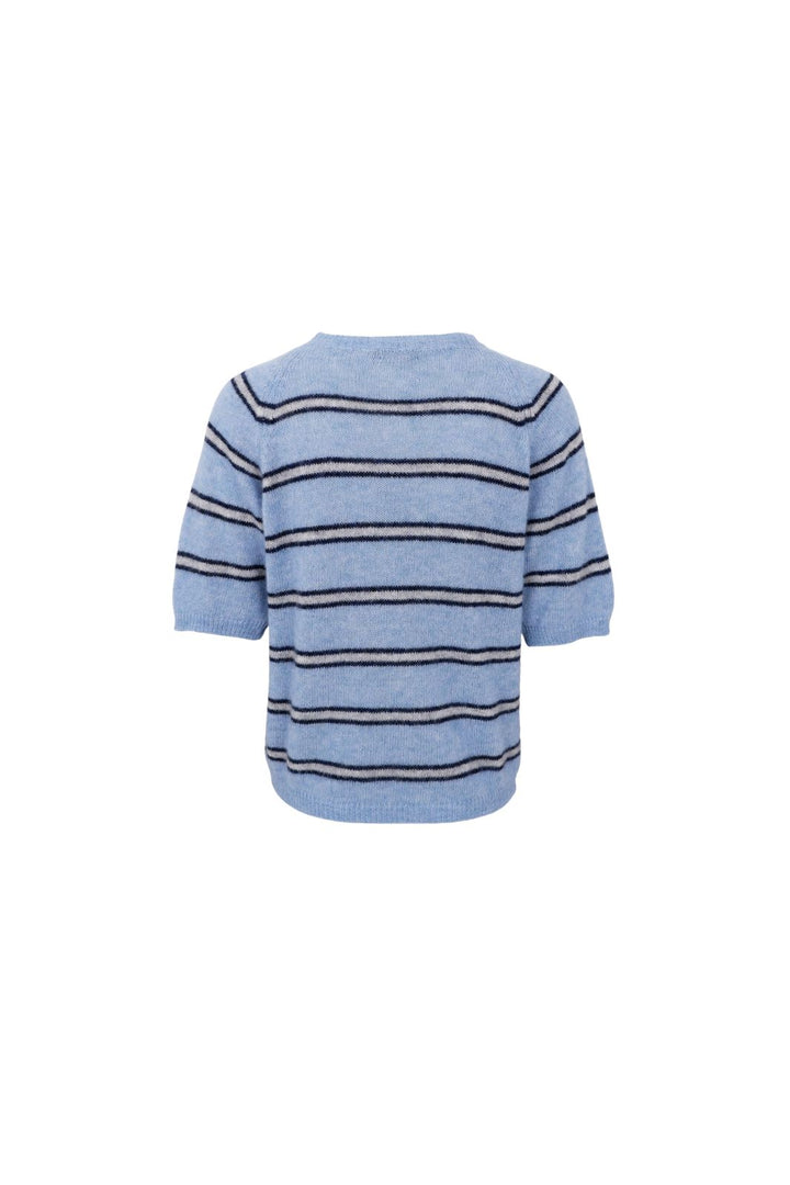 Black Colour - Bcdell Ss Jumper 1246 - Blue Marine