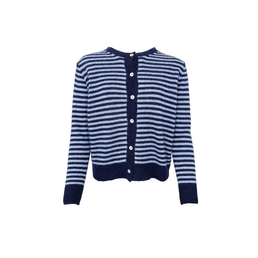 Black Colour - Bcdell Striped Knit Cardigan 1257 - Navy Cardigans 