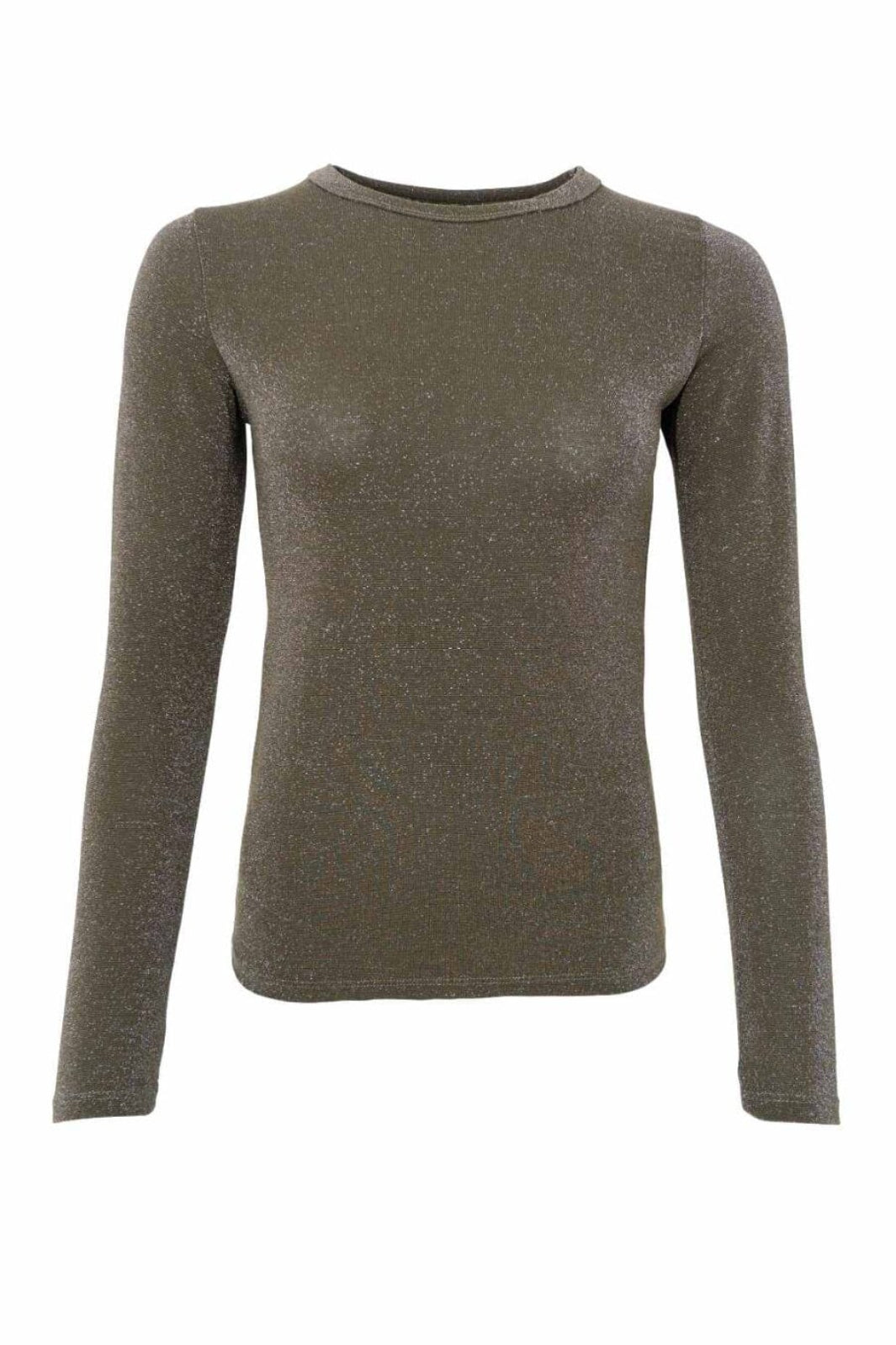 Black Colour - Bcfaye Lurex Blouse 3739 - Shirts - Hunter Green Bluser 