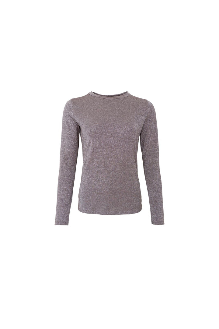 Black Colour - Bcfaye Lurex Blouse 3739 - Shirts - Taupe
