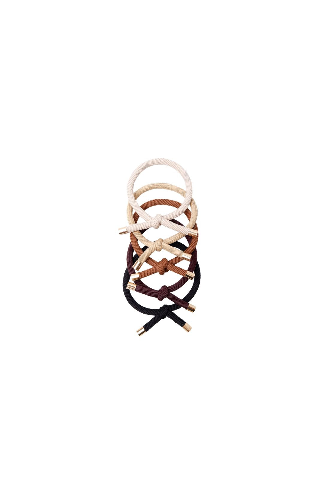 Black Colour - Bcfenja Elastic 5 Pcs. Set 6871 - Brown Mix