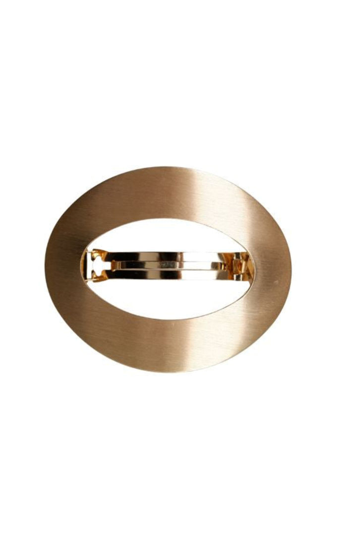 Black Colour - Bcflow Matt Big Hair Clip 6030 - Matt Gold Coloured