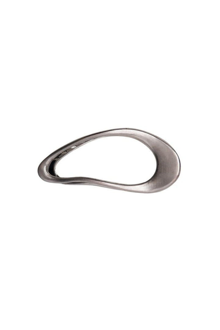 Black Colour - Bcflow Matt Hair Claw 6029 - Matt Silver Coloured