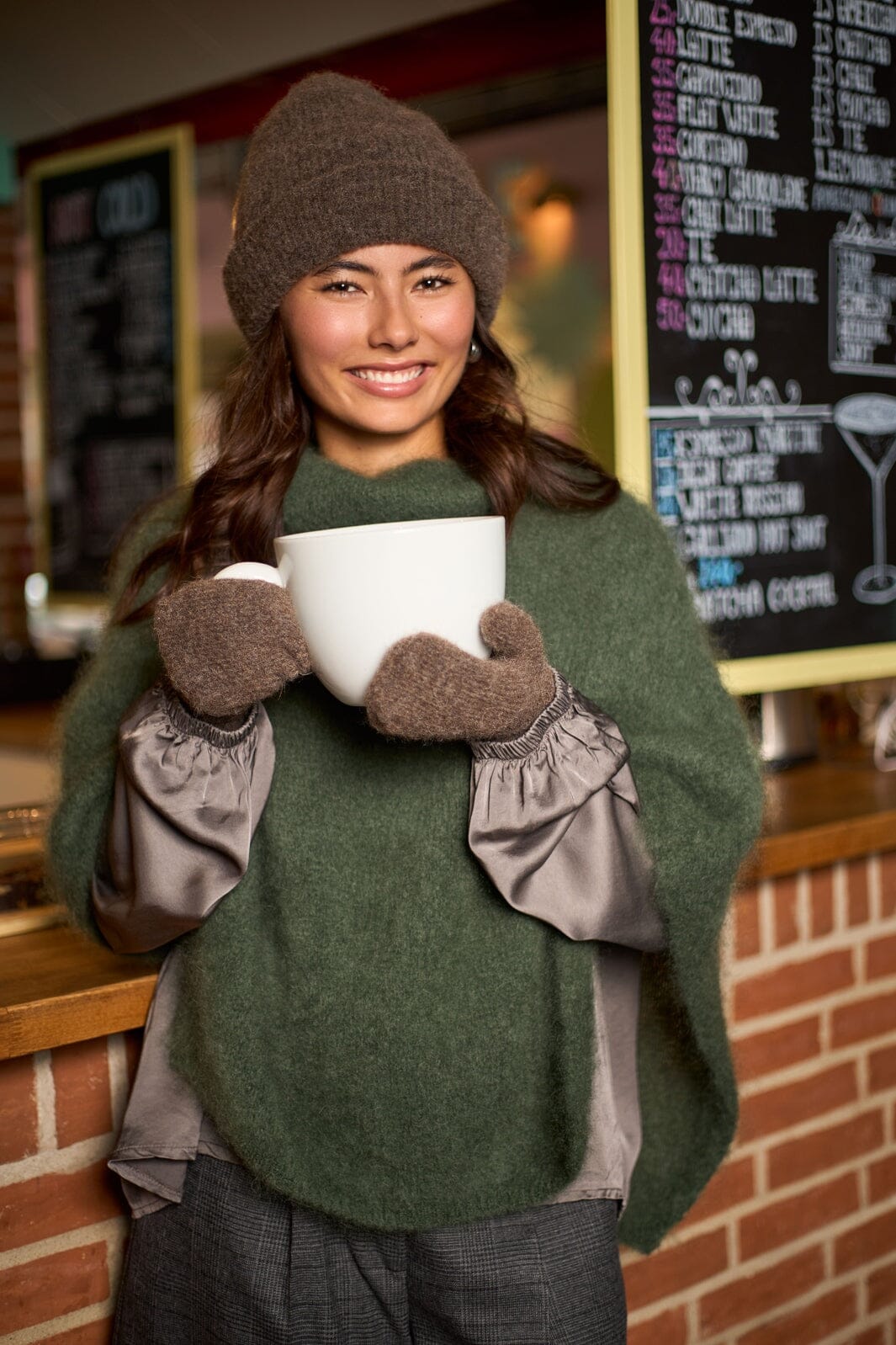 Black Colour - Bcginger Mittens 9774 - Taupe