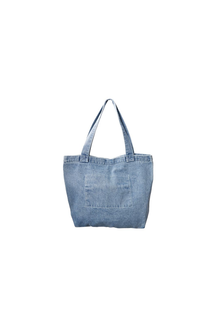 Black Colour - Bchalle Denim Bag 9378 - Lt. Denim Double Pocket