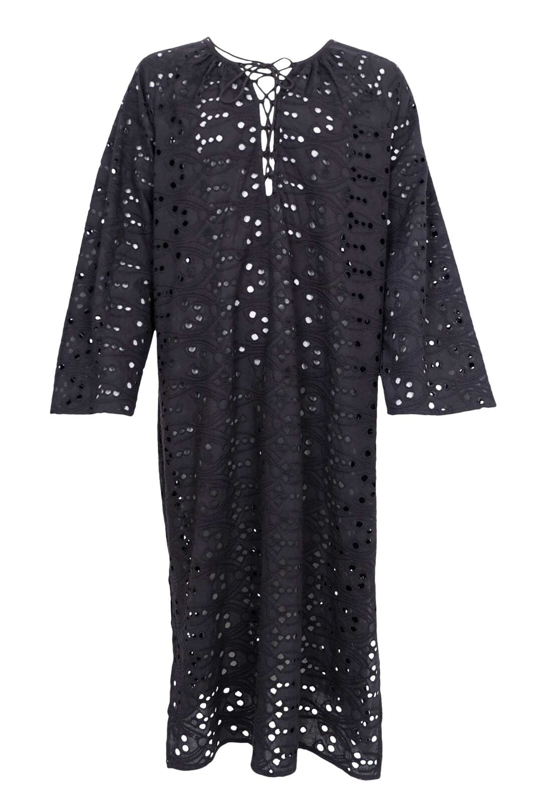 Black Colour - Bchelena Boho Dress 40880 - Black