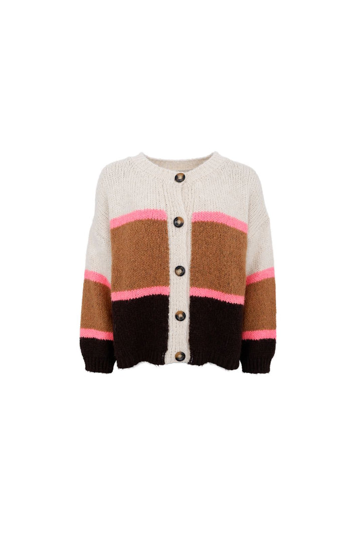 Black Colour - Bchildur Knit Cardigan 1233 - Camel