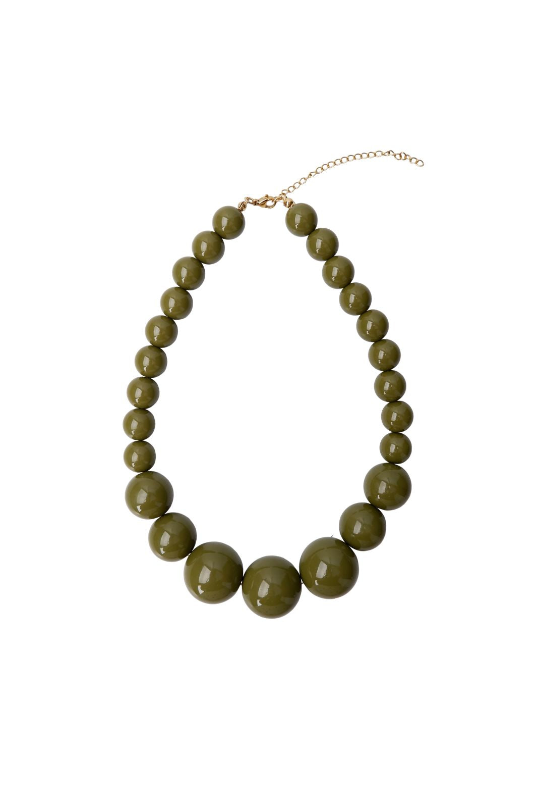 Black Colour - Bcholly Double Necklace 4562 - Army