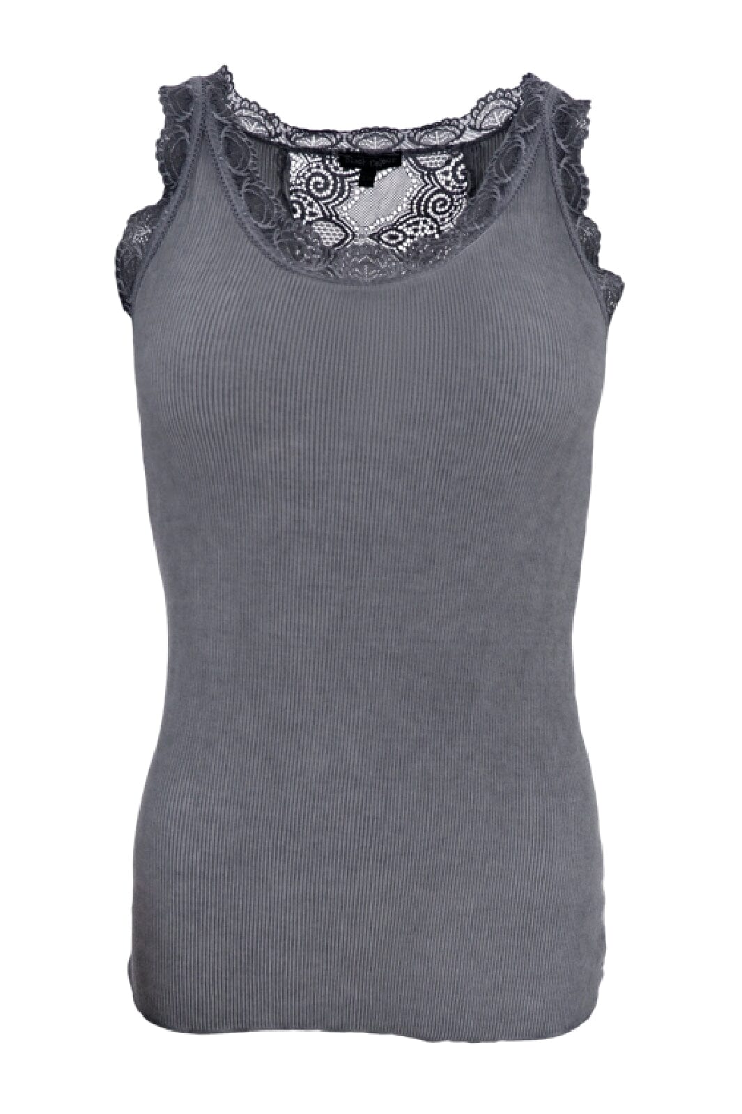 Black Colour - Bcivy Rib Top - Grey Toppe 