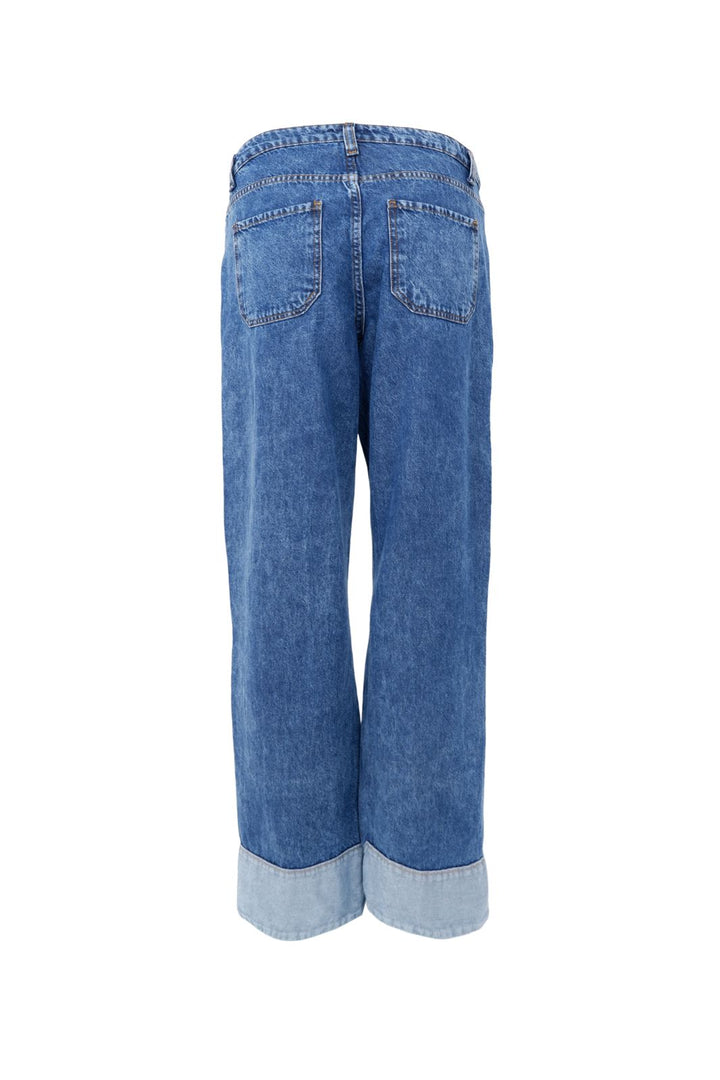 Black Colour - Bcizzy Denim Panel Pant 41076 - Mid Blue