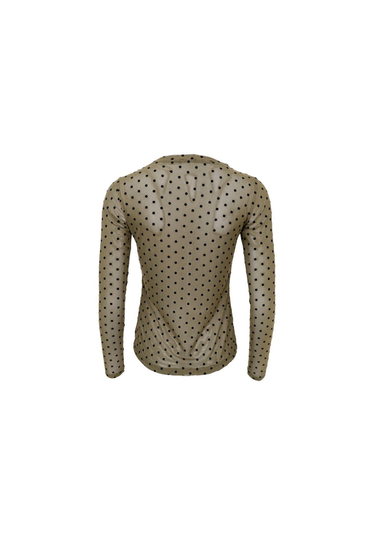 Black Colour - Bcjennie Dotted Mesh Blouse 40611 - Shirts - Army