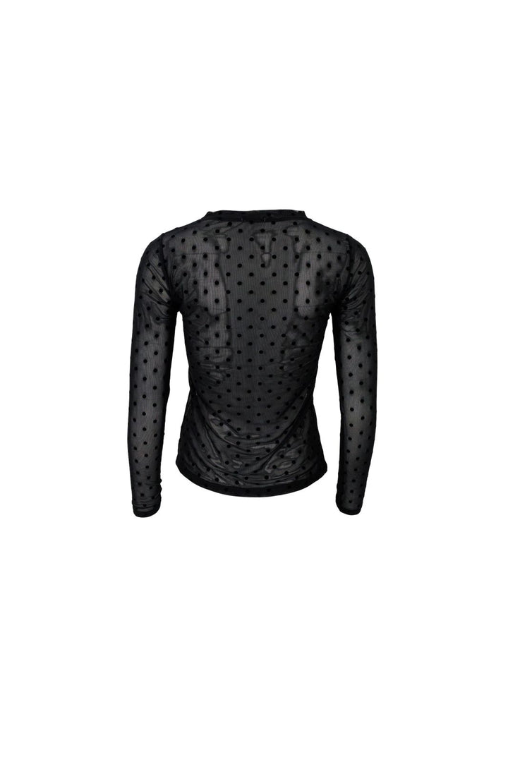 Black Colour - Bcjennie Dotted Mesh Blouse 40611 - Shirts - Army
