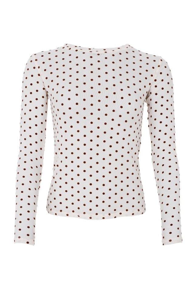 Black Colour - Bcjennie Dotted Mesh Blouse 40611 - Shirts - Cream Bluser 