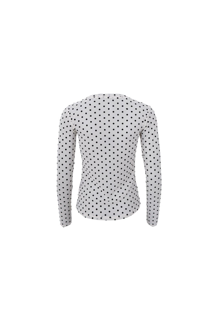 Black Colour - Bcjennie Dotted Mesh Blouse 40611 - Shirts - Off White