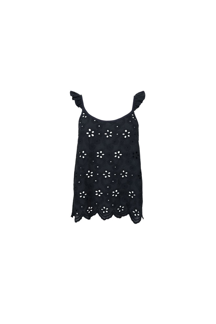 Black Colour - Bcjuliana Lace Strap Top 41183 - Black