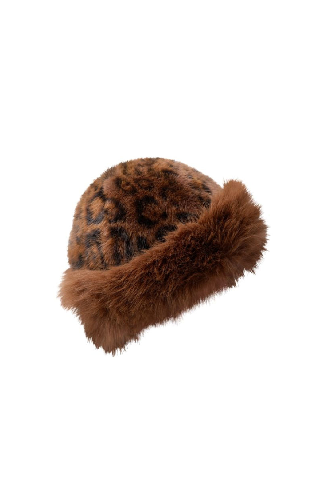 Black Colour - Bckajsa Fluffy Hat 8049 - Coffee Leo