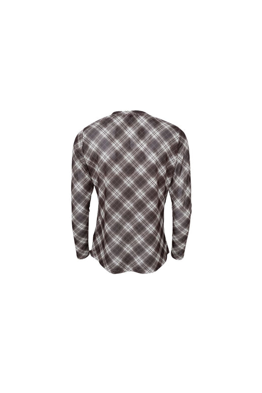 Black Colour - Bckamma Mesh Blouse 42000 - Shirts,Mesh & Basic Blouses - Brown Tartan