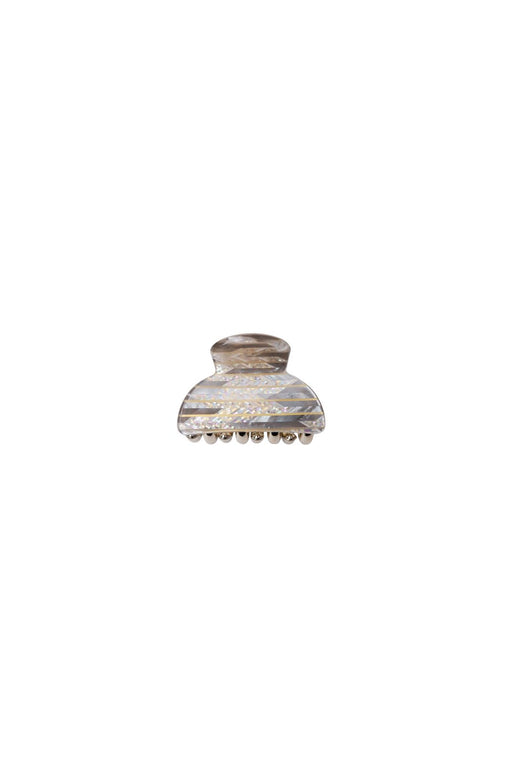 Black Colour - Bckaya Small Hair Claw 6072 - Creme