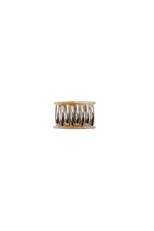 Black Colour - Bckaya Small Hair Claw 6072 - Mustard
