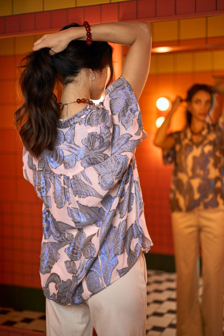 Black Colour - Bckenzie Ss Blouse 41130 - Blue